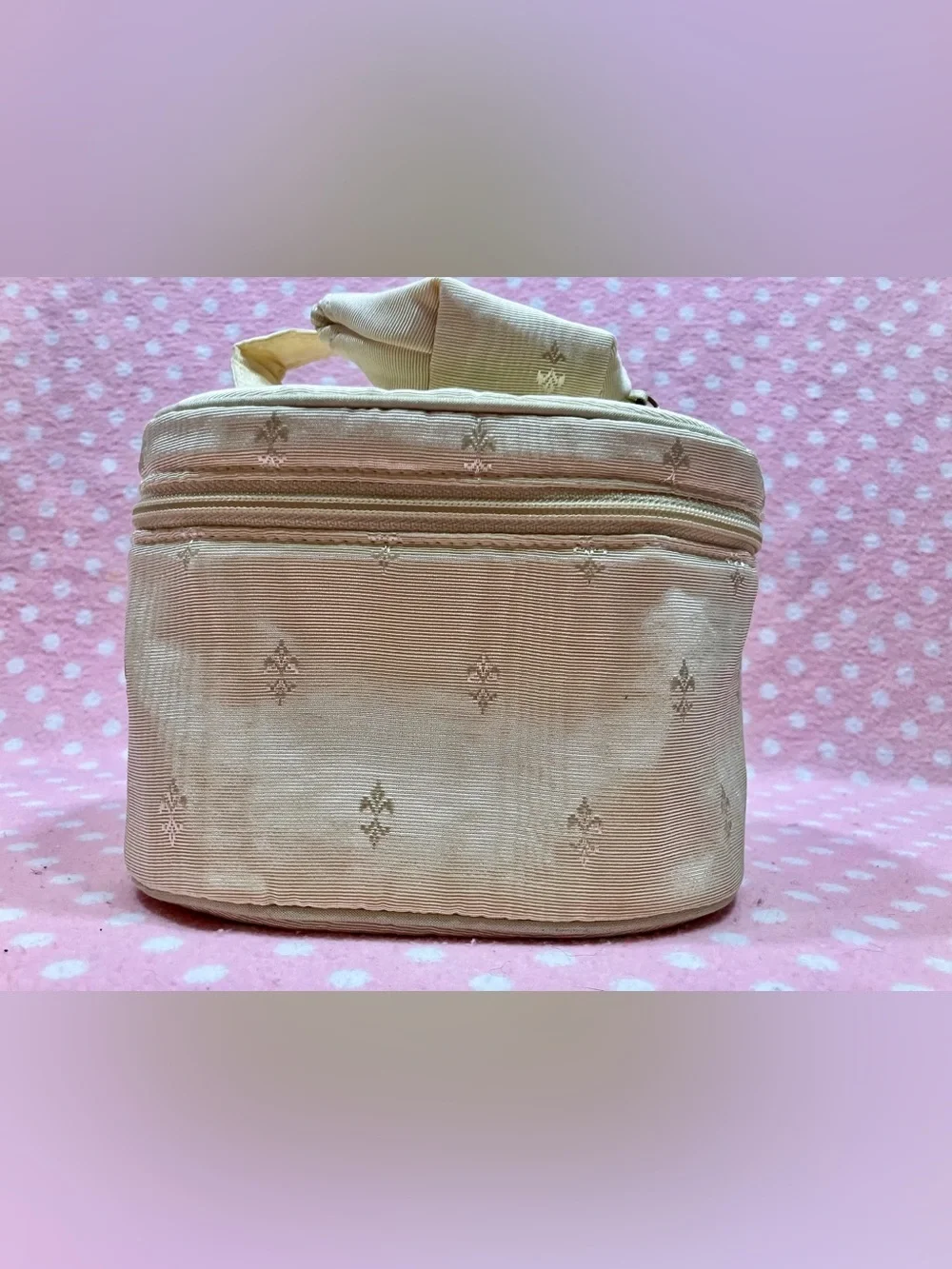 Oscar de la Renta Cream Travel/Cosmetic Bag NWT